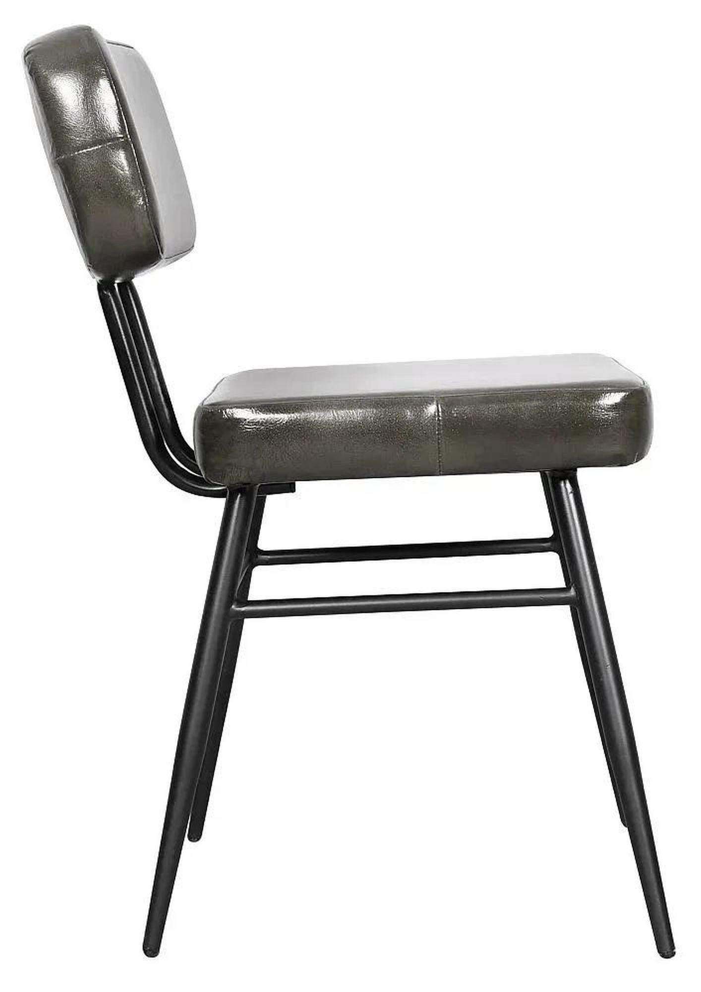 Product photograph of Louise Bottle Green Leather Dining Chair from Choice Furniture Superstore.