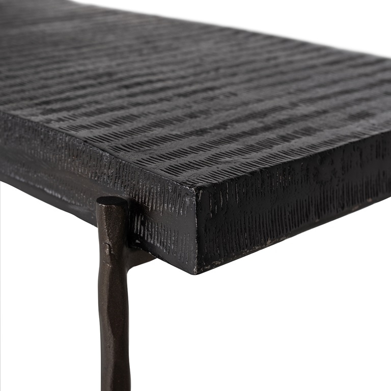 Product photograph of Ventana Black Console Table from Choice Furniture Superstore.