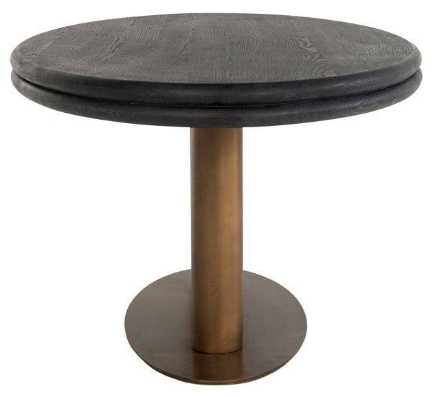 Product photograph of Macaron Black Rustic Dining Table 235cm Seats 8 To 10 Diners Oval Top from Choice Furniture Superstore.