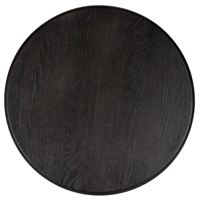 Product photograph of Macaron Black Rustic Round Coffee Table from Choice Furniture Superstore.