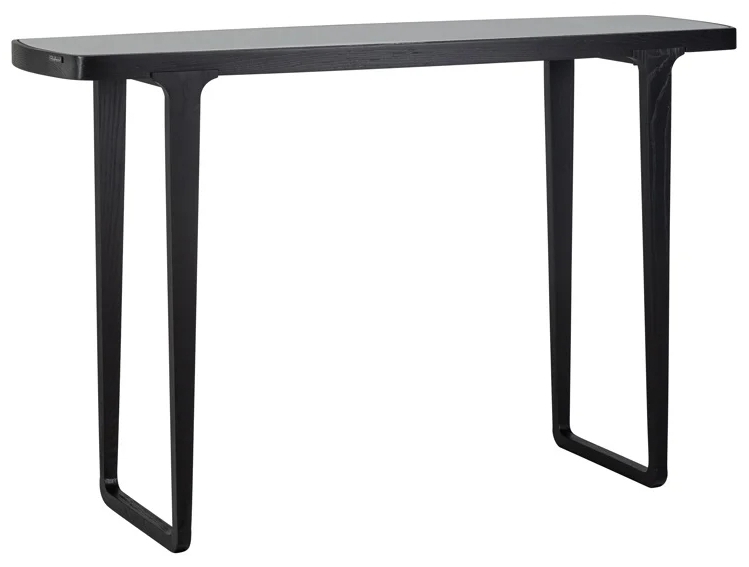 Product photograph of Monfort Black Console Table from Choice Furniture Superstore.