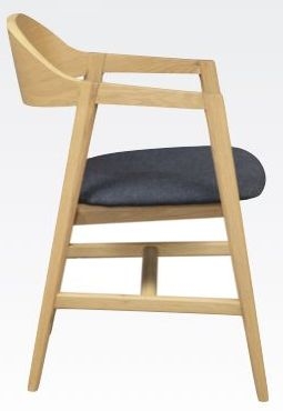 Product photograph of Carrington Scandinavian Style Oak Dining Chair Sold In Pairs from Choice Furniture Superstore.