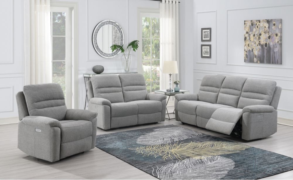 Product photograph of Belford Fabric 3 2 Recliner Sofa Suite Upholstered from Choice Furniture Superstore.