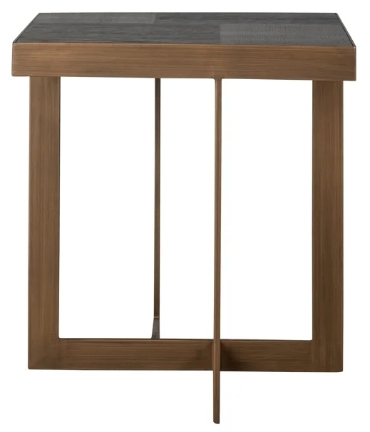 Product photograph of Cambon Dark Coffee Square Side Table from Choice Furniture Superstore.