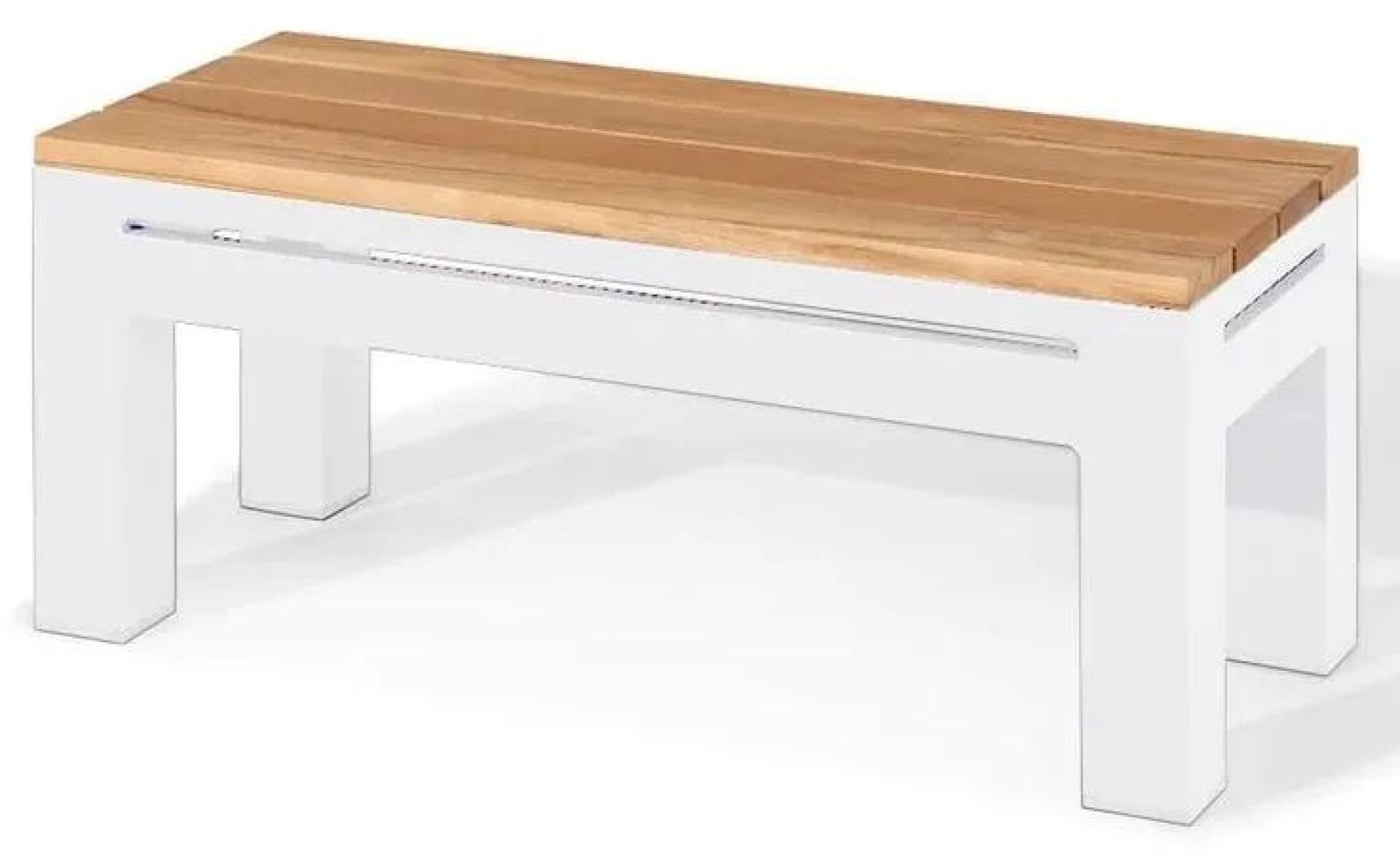 Product photograph of Maze Oslo Teak Rectangular Side Table from Choice Furniture Superstore.