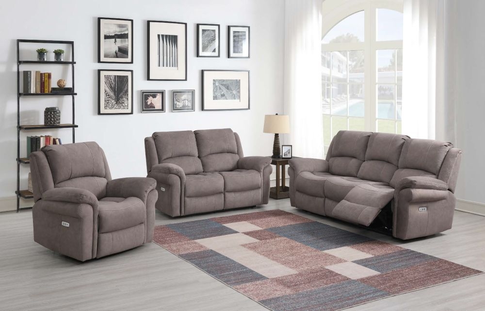 Product photograph of Wentworth Clay Fabric 3 Seater Recliner Sofa from Choice Furniture Superstore.