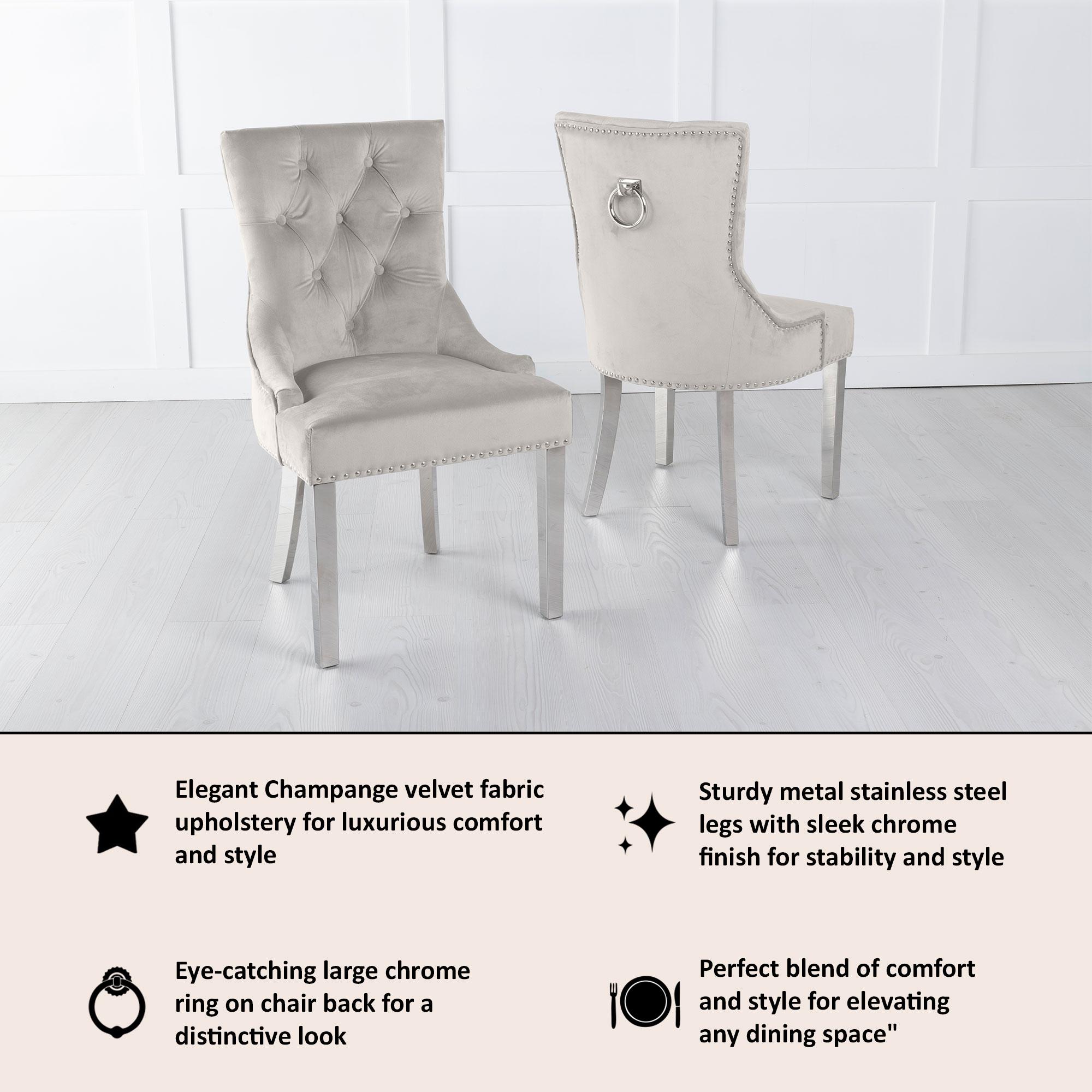 Champagne knocker chairs discount
