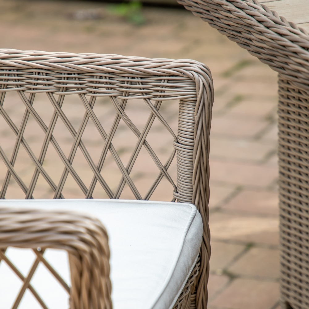 Product photograph of Plymouth Rattan 6 Seater Outdoor Garden Dining Set from Choice Furniture Superstore.