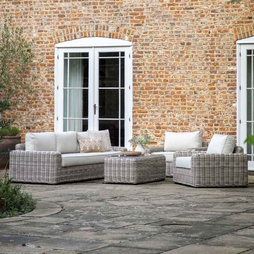 Product photograph of Ragusa Rattan Outdoor Garden Lounge Set from Choice Furniture Superstore.