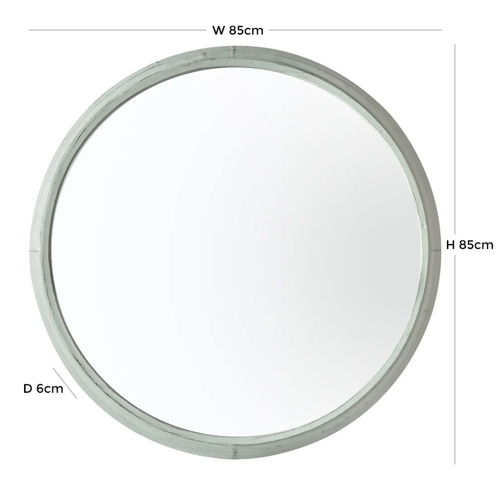 Product photograph of Horine Mint Outdoor Mirror - W 85cm X D 6cm X H 85cm from Choice Furniture Superstore.