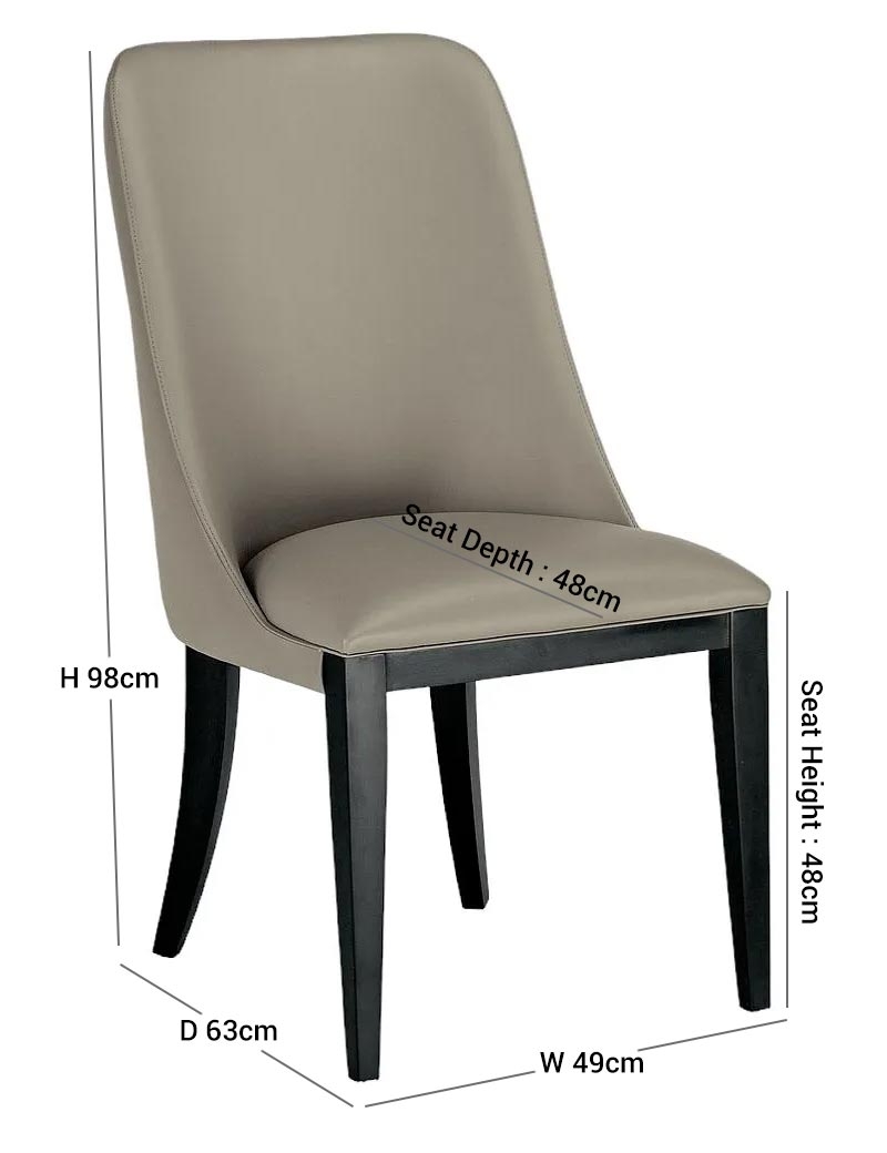 Product photograph of Stone International Flavia Eco Nabuk Fabric Dining Chair from Choice Furniture Superstore.