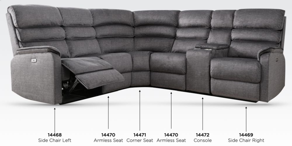 Product photograph of Savoy Grey Fabric Corner Sofa Suite from Choice Furniture Superstore.