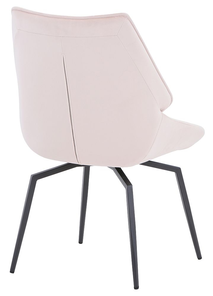 Product photograph of Alston Mink Fabric Dining Chair With Black Legs Sold In Pairs from Choice Furniture Superstore.