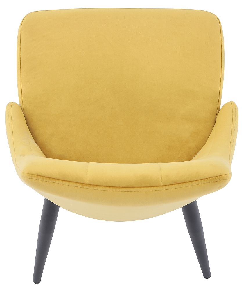 Product photograph of Darwen Mustard Fabric Dining Chair Sold In Pairs from Choice Furniture Superstore.
