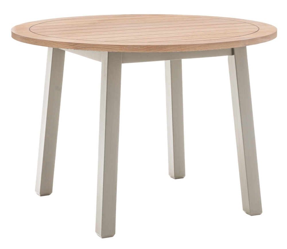 Product photograph of Eton 110cm Prairie Round Dining Table from Choice Furniture Superstore.