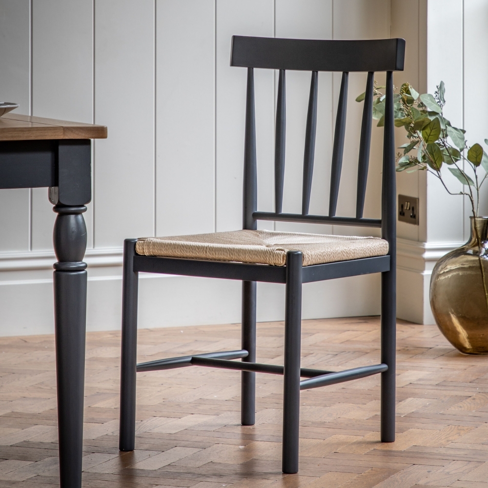 Product photograph of Eton Oak Dining Chair Sold In Pairs - Comes In Meteor And Prairie Options from Choice Furniture Superstore.