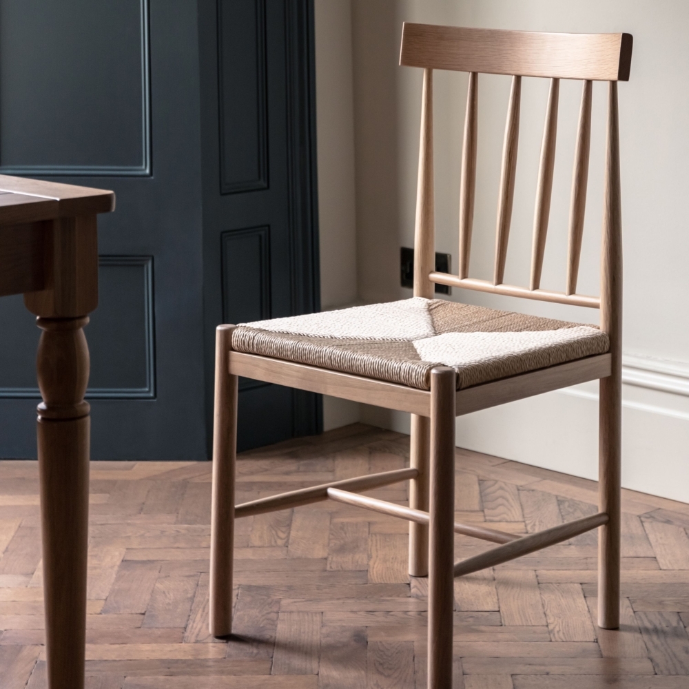 Product photograph of Eton Oak Dining Chair Sold In Pairs from Choice Furniture Superstore.