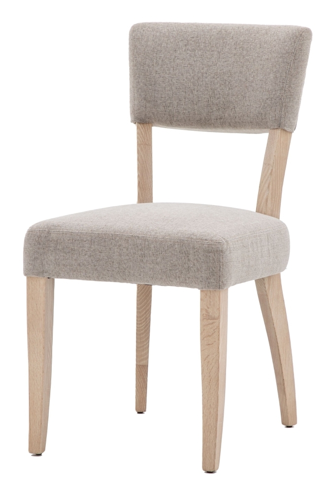 Product photograph of Telford Natural Fabric Upholstered Dining Chair Sold In Pairs from Choice Furniture Superstore.