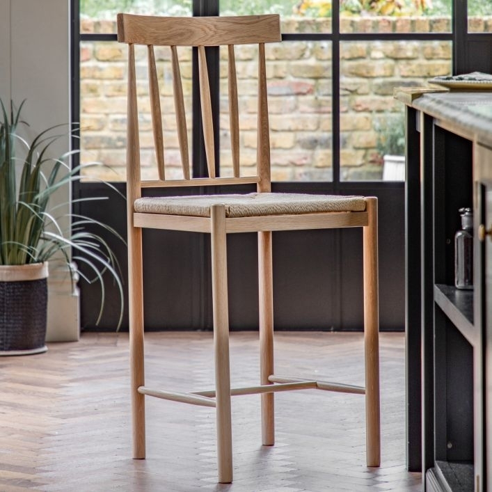 Product photograph of Eton Natural Barstool Sold In Pairs from Choice Furniture Superstore.