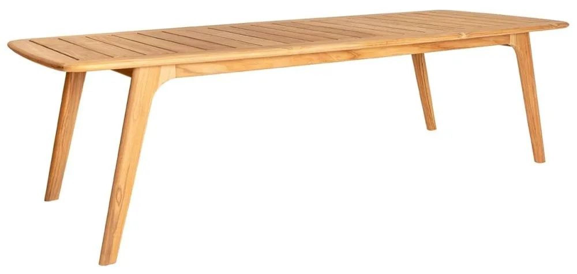 Product photograph of Alexander Rose Dana Rectangular Teak Dining Table from Choice Furniture Superstore.