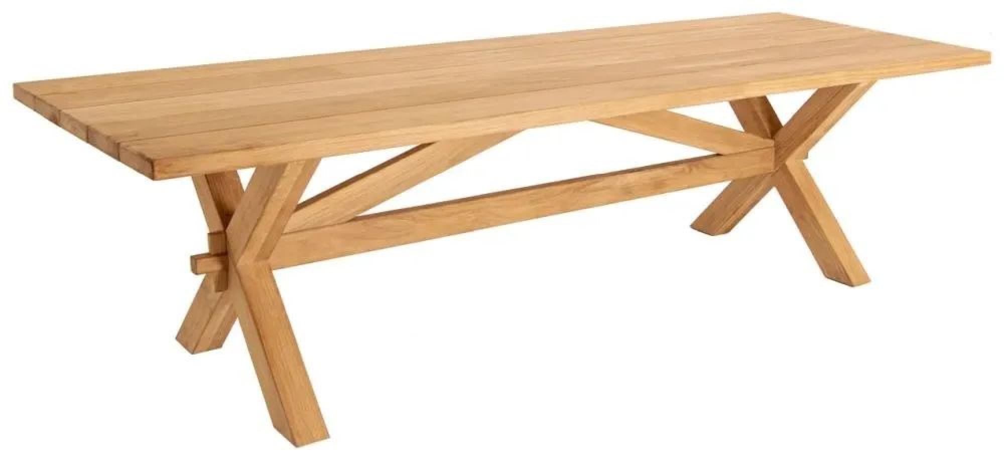 Product photograph of Alexander Rose Plank Teak Dining Table 240cm from Choice Furniture Superstore.