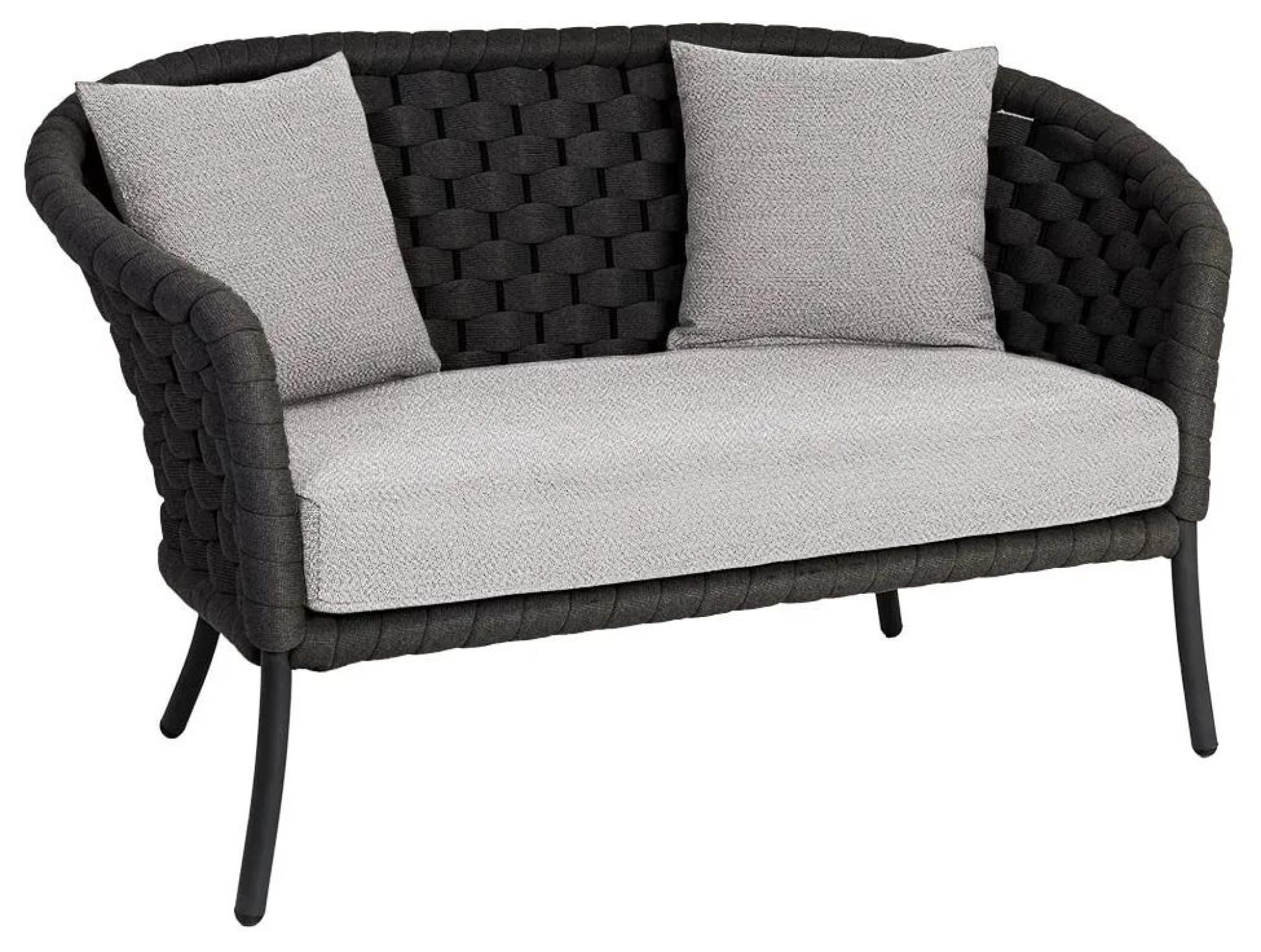 Product photograph of Alexander Rose Cordial Luxe Dark Grey 2 Seater Sofa from Choice Furniture Superstore.