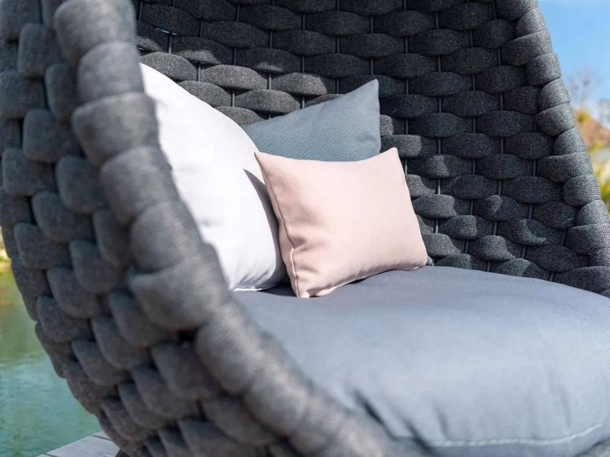 Product photograph of Alexander Rose Cordial Luxe Dark Grey Lucy Chair With Cantilever Frame from Choice Furniture Superstore.