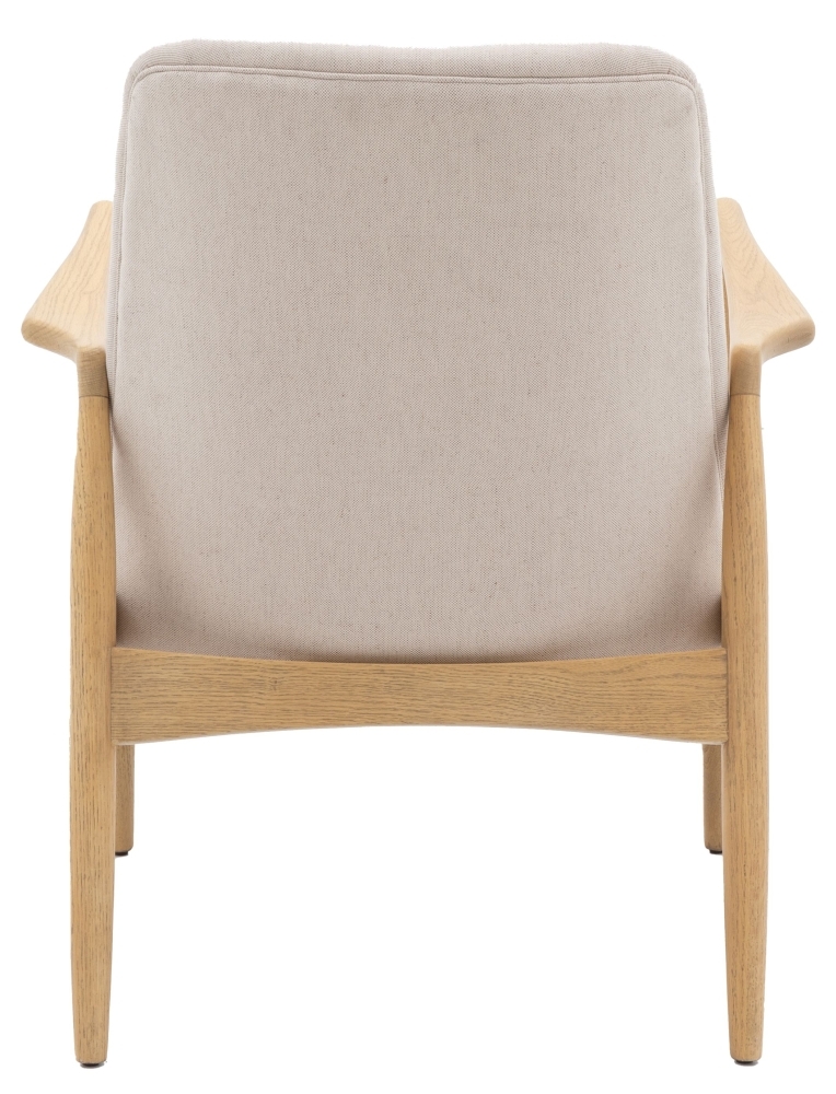 Product photograph of Sheffield Armchair - Comes In Natural Linen And Brown Leather Options from Choice Furniture Superstore.