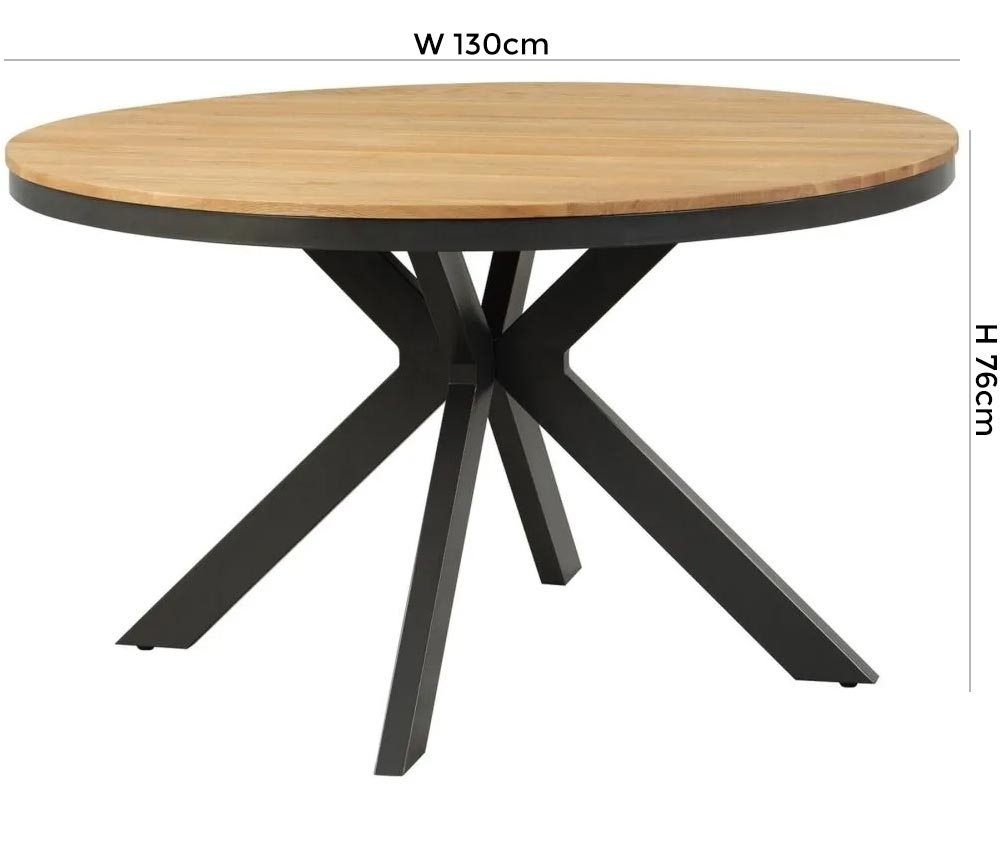 Product photograph of Fusion Scandinavian Style Compact Round Dining Table - 4 Seater from Choice Furniture Superstore.