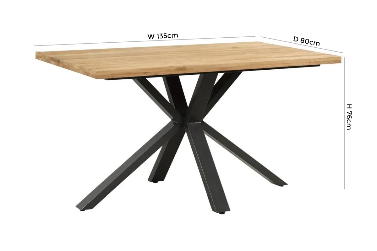 Product photograph of Fusion Scandinavian Style 4 Seater Compact Dining Table from Choice Furniture Superstore.
