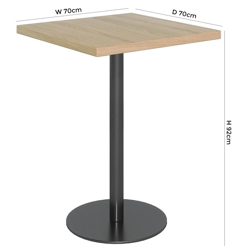 Product photograph of Fusion Scandinavian Style Bar Table - Comes In Oak And Stone Effect Options from Choice Furniture Superstore.