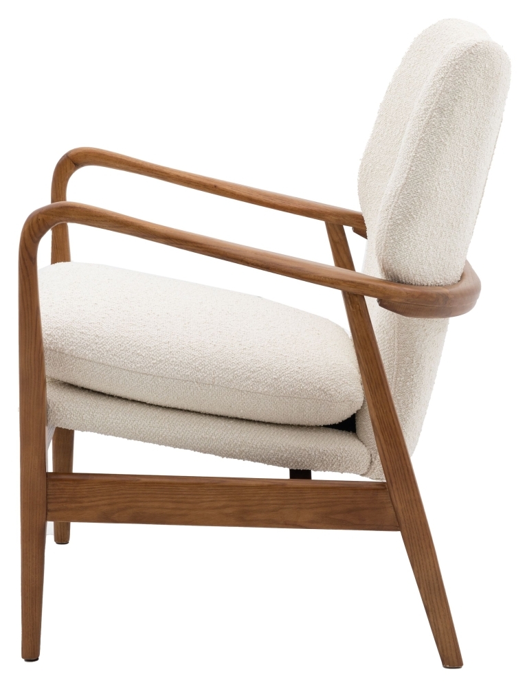 Product photograph of Jensen Fabric Armchair - Comes In Cream Green And Ochre Options from Choice Furniture Superstore.