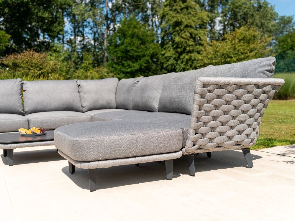 Product photograph of Alexander Rose Cordial Luxe Light Grey Corner Module from Choice Furniture Superstore.