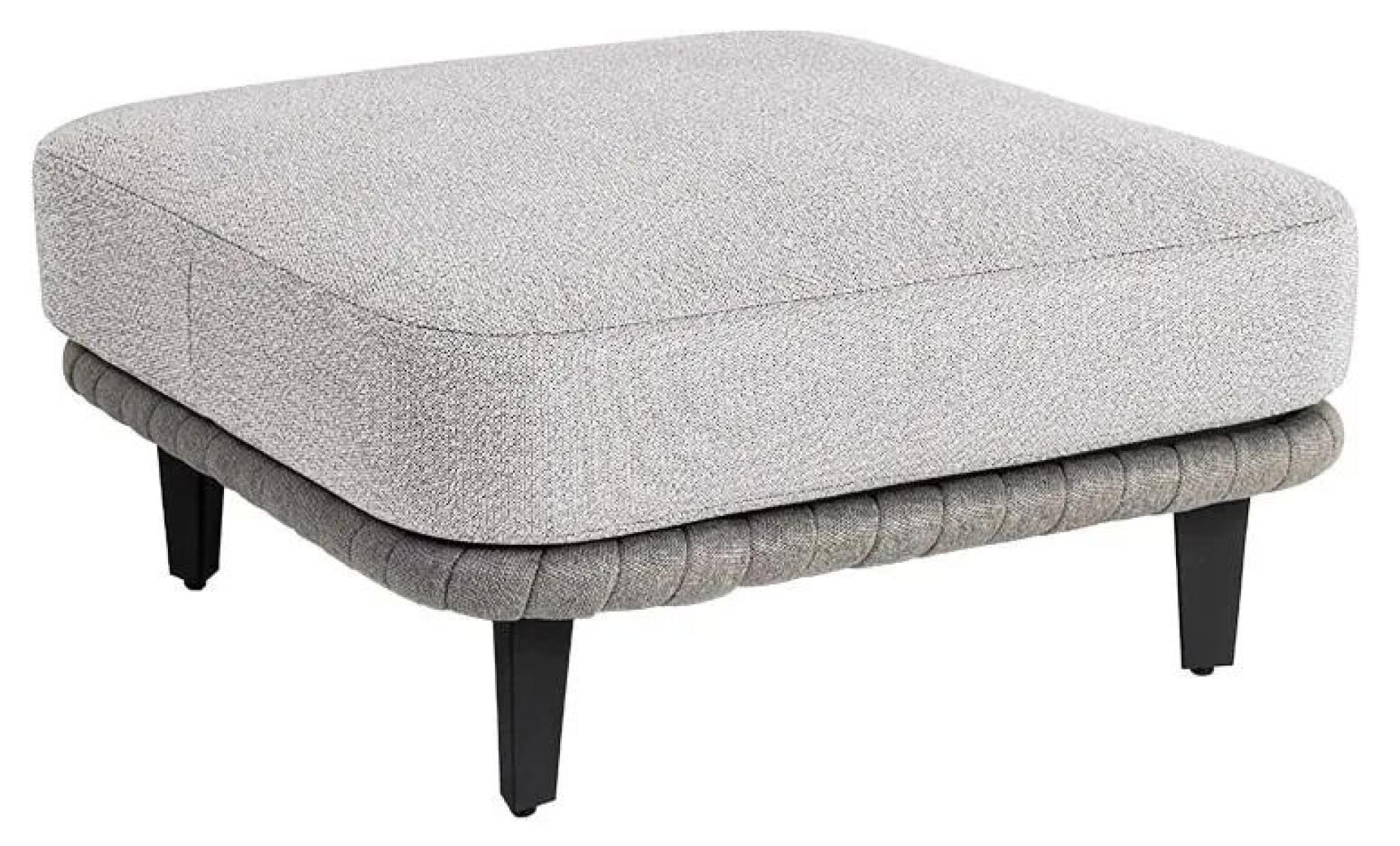 Product photograph of Alexander Rose Cordial Luxe Light Grey Ottoman Footstool from Choice Furniture Superstore.