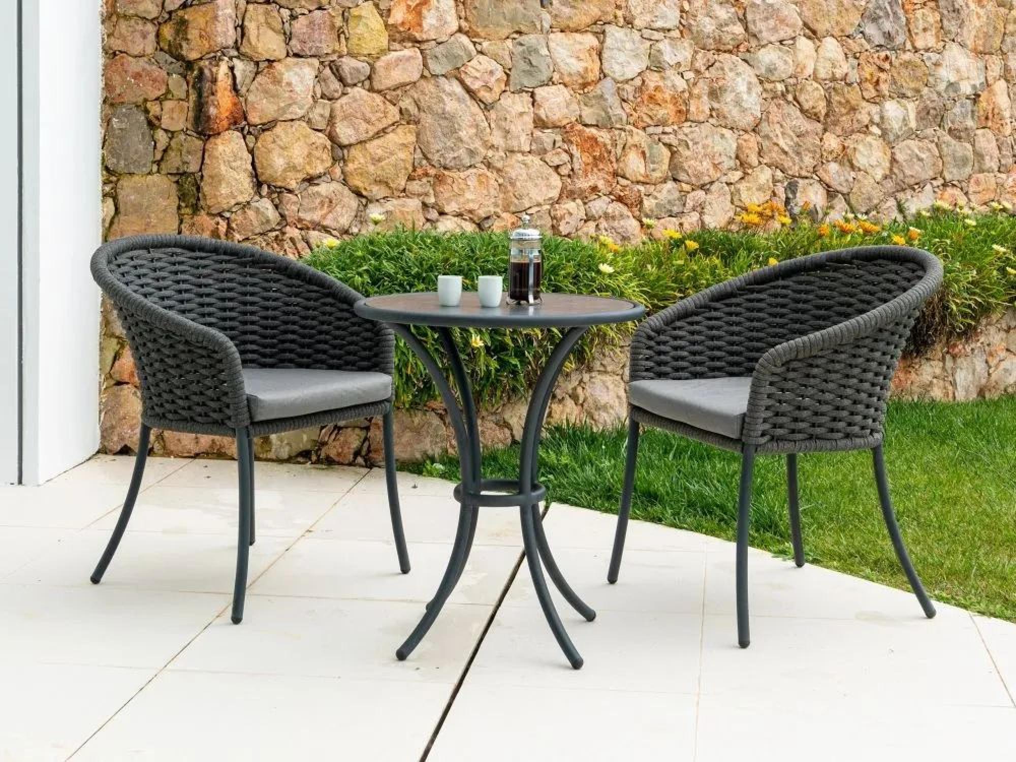 Product photograph of 2 X Alexander Rose Cordial Grey Dining Chair from Choice Furniture Superstore.