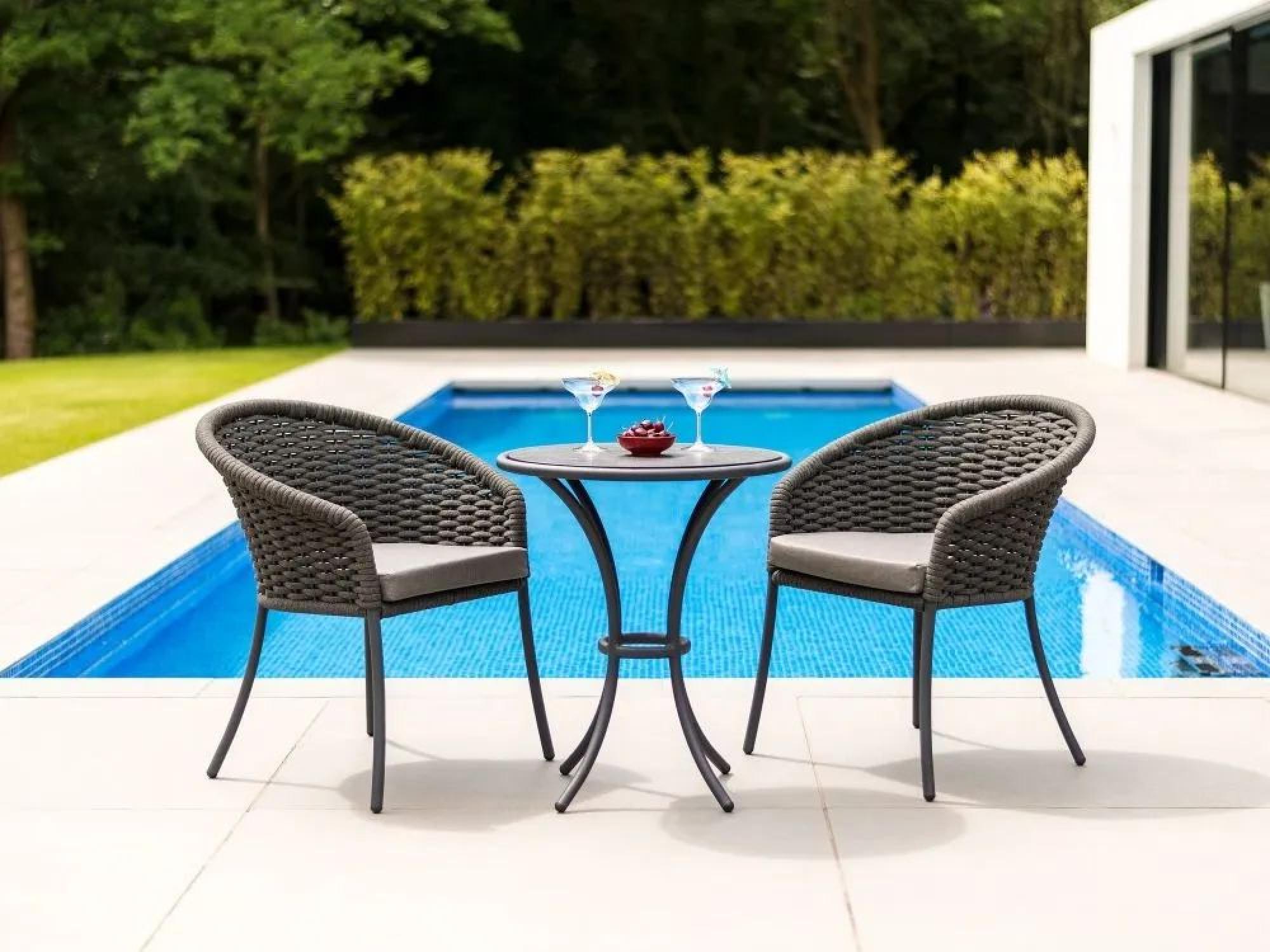 Product photograph of 2 X Alexander Rose Cordial Grey Dining Chair from Choice Furniture Superstore.