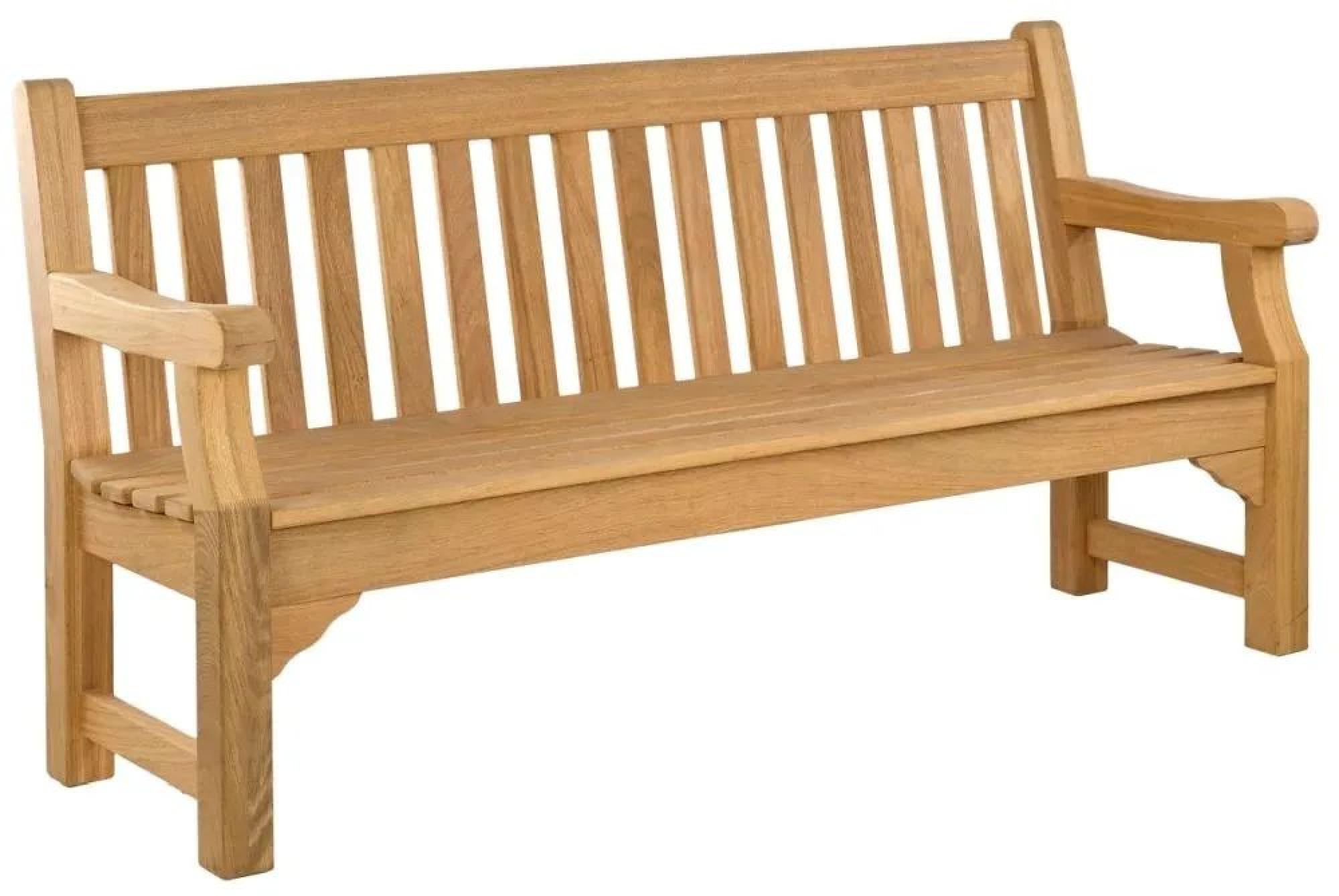 Product photograph of Alexander Rose Royal Teak Park Bench 6ft from Choice Furniture Superstore.