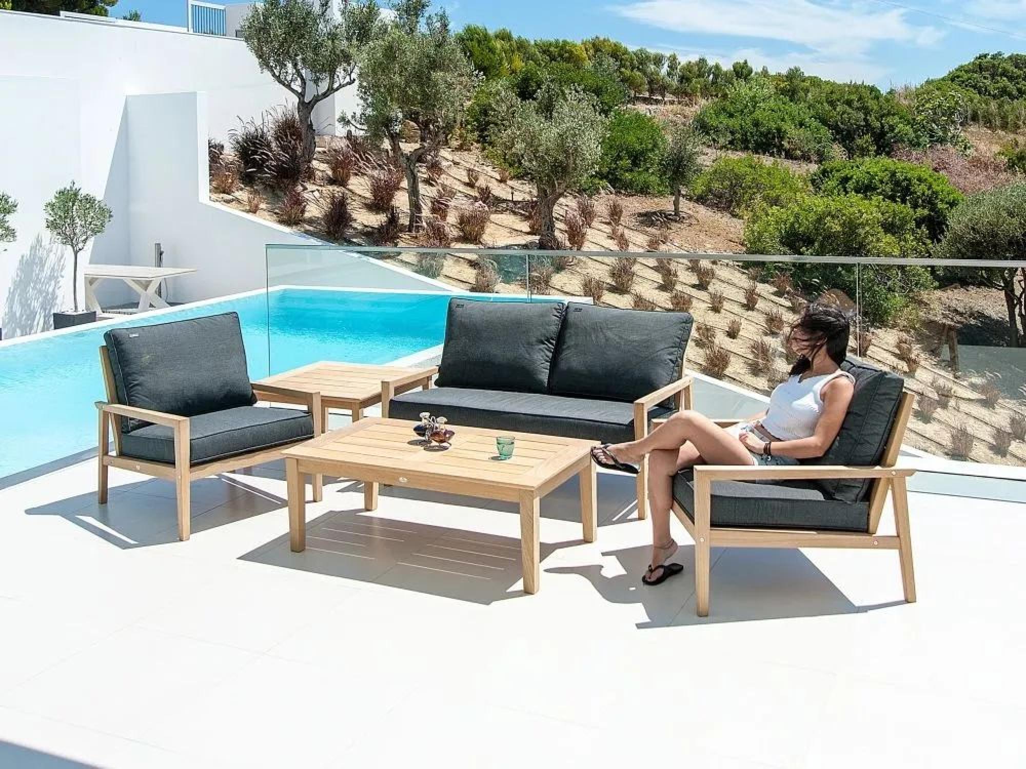 Product photograph of Alexander Rose Tivoli Roble Lounge Chair from Choice Furniture Superstore.