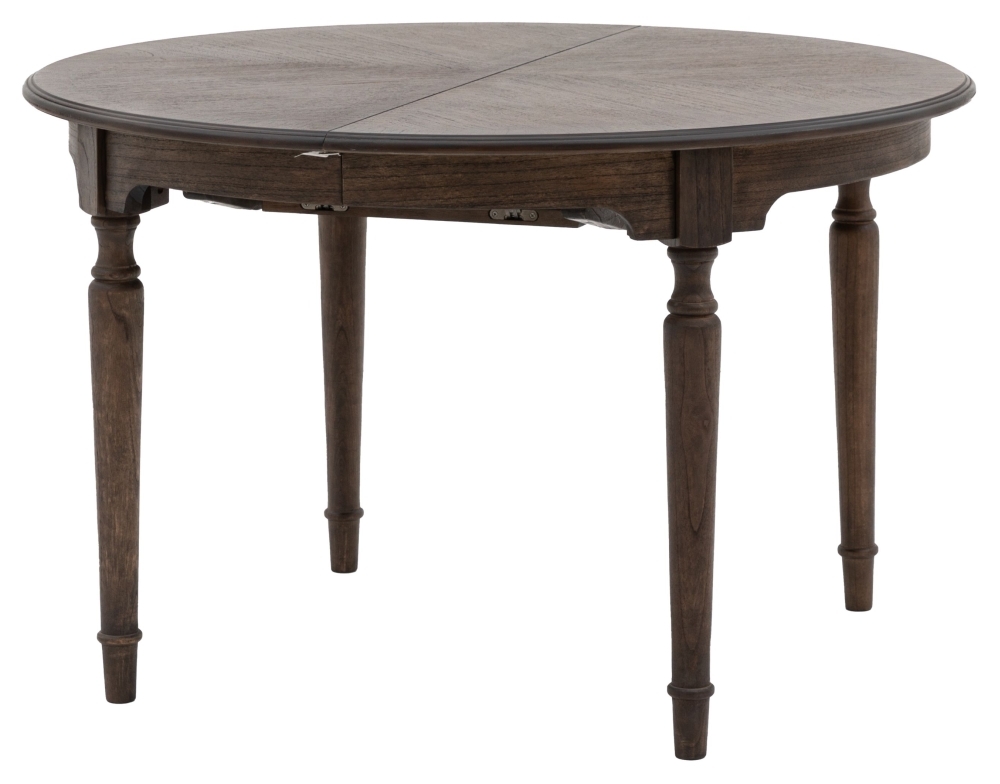Product photograph of Madison Wooden Walnut 6 Seater Round Dining Table from Choice Furniture Superstore.