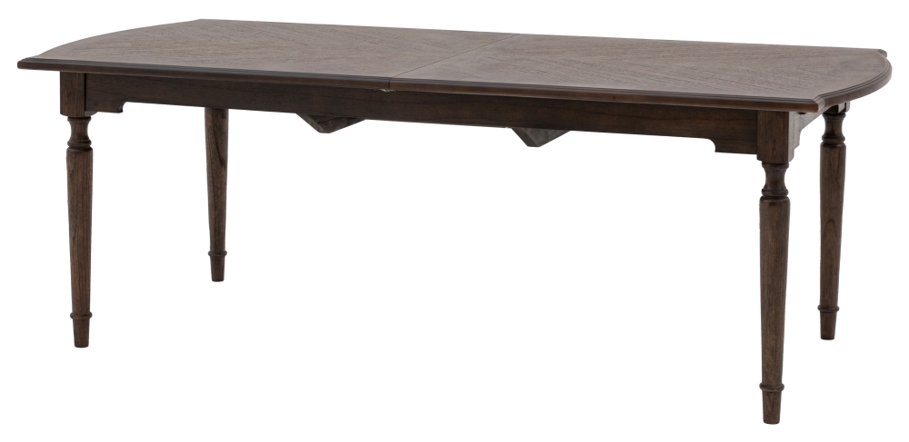 Product photograph of Madison Dark Coffee Wooden Extending Dining Table - 215cm-260cm from Choice Furniture Superstore.