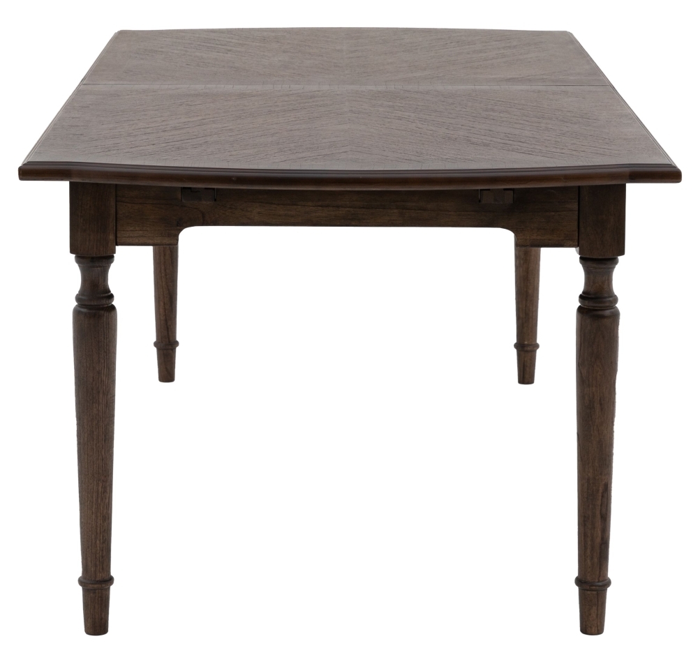 Product photograph of Madison Dark Coffee Wooden Extending Dining Table - 215cm-260cm from Choice Furniture Superstore.