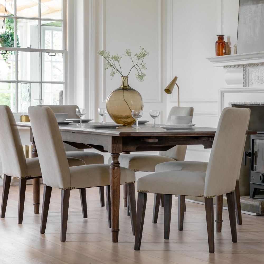 Product photograph of Madison Dark Coffee Wooden Extending Dining Table - 215cm-260cm from Choice Furniture Superstore.