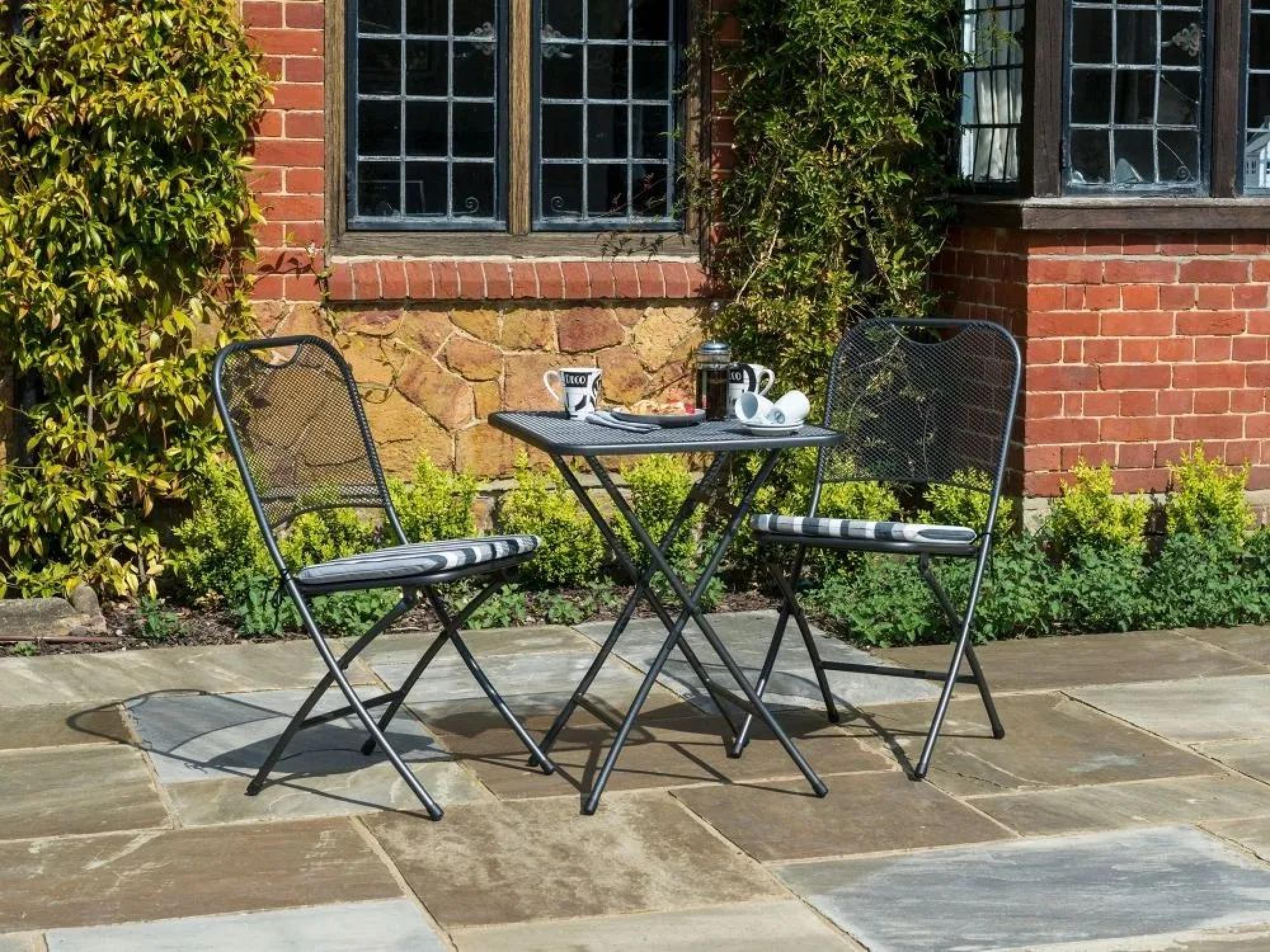 Product photograph of Alexander Rose Portofino 2 Seater Folding Tea Set from Choice Furniture Superstore.
