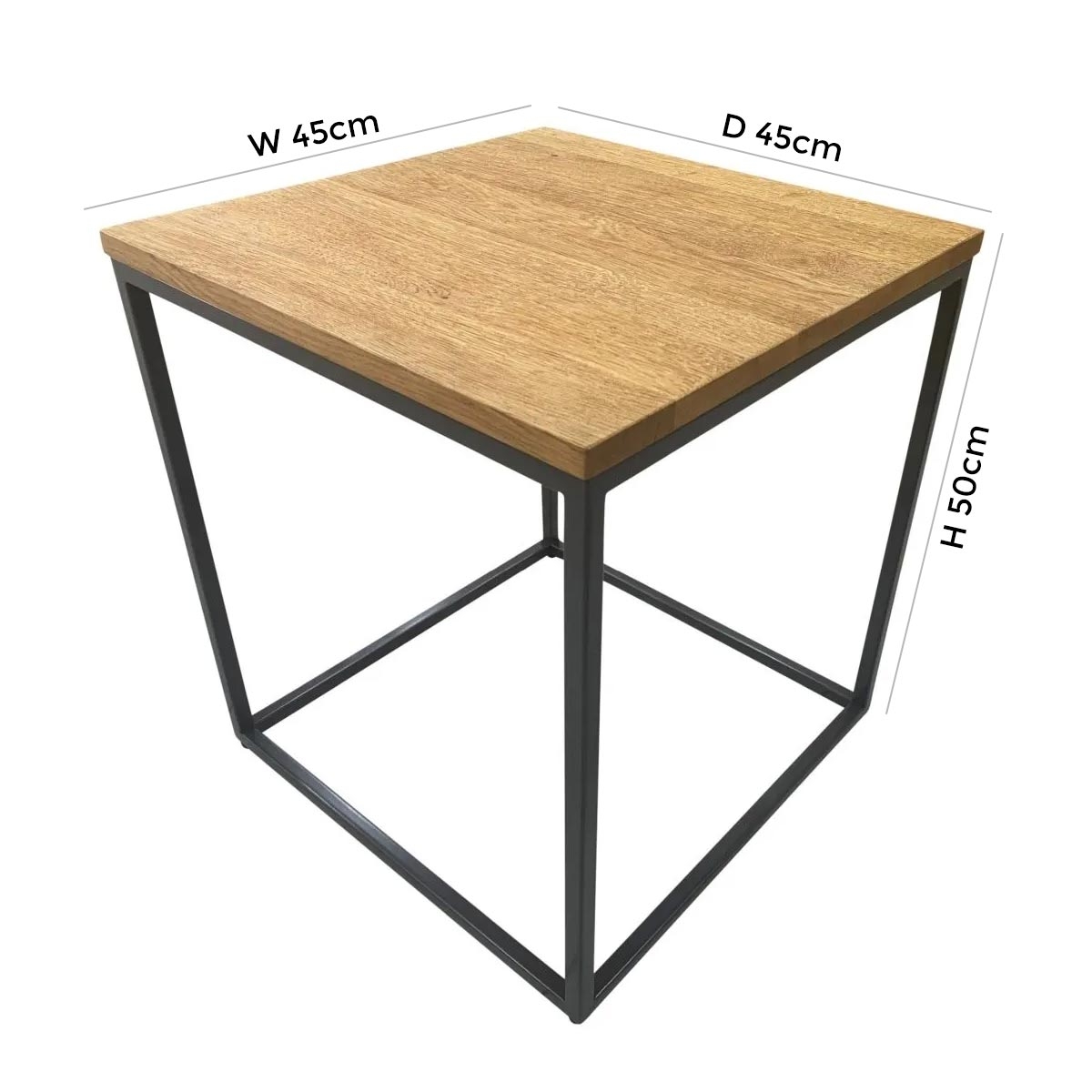 Product photograph of Trend Oak Square Lamp Table from Choice Furniture Superstore.