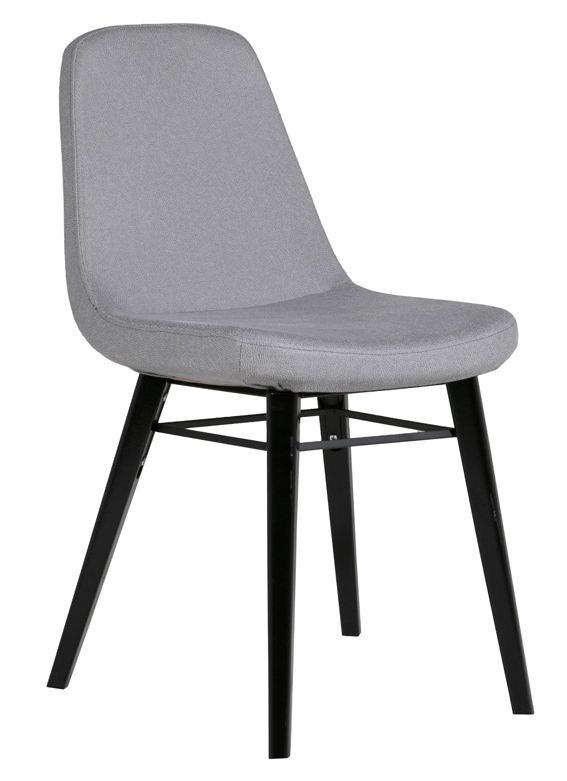 Product photograph of Vida Living Jana Grey And Black Dining Chair Black Leg Sold In Pairs from Choice Furniture Superstore.