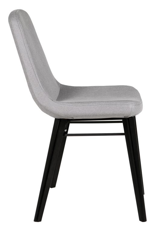 Product photograph of Vida Living Jana Grey And Black Dining Chair Black Leg Sold In Pairs from Choice Furniture Superstore.