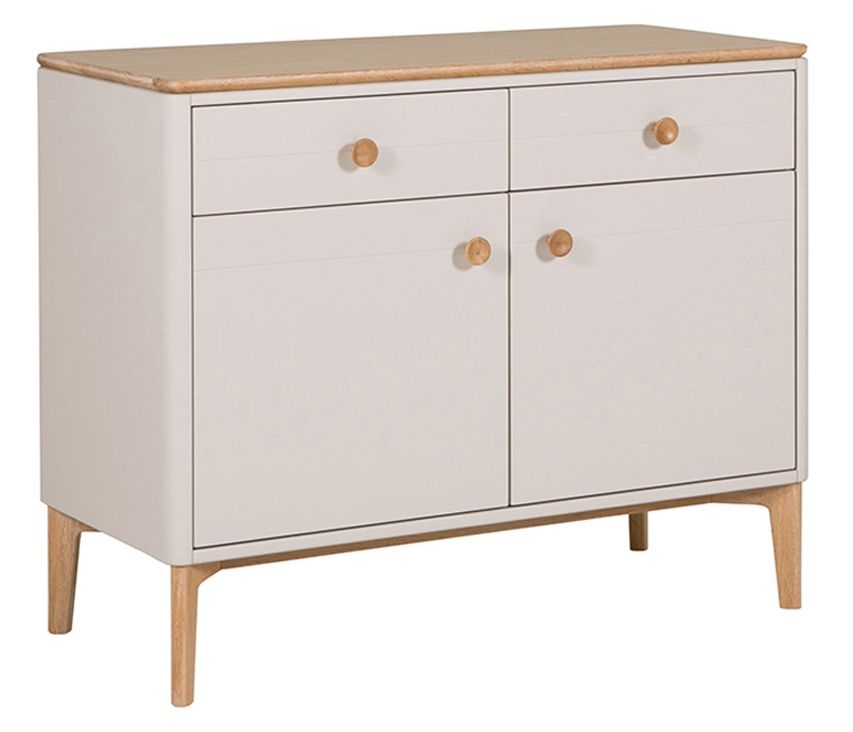 Product photograph of Vida Living Marlow Cashmere Oak Sideboard 81cm With 2 Door 2 Drawer from Choice Furniture Superstore.