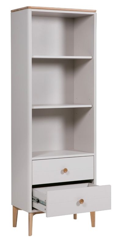 Product photograph of Vida Living Marlow Cashmere Oak 2 Drawer Storage Unit from Choice Furniture Superstore.
