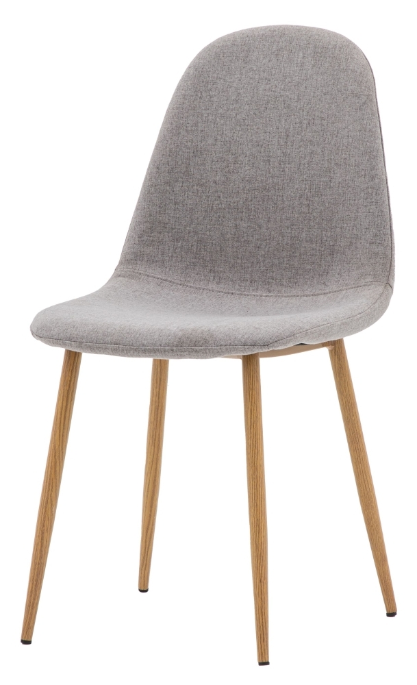 Product photograph of Millican Light Grey And Oak Dining Chair Sold In Pairs from Choice Furniture Superstore.
