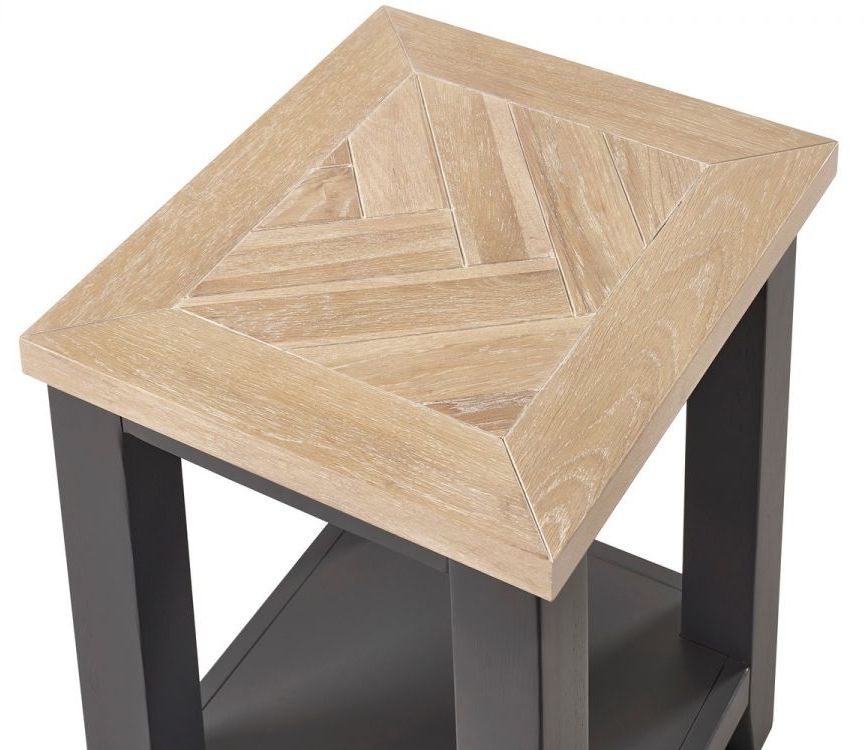 Product photograph of Bordeaux Grey Lamp Table With Shelf from Choice Furniture Superstore.